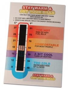 Large Temperature Gauge Cards