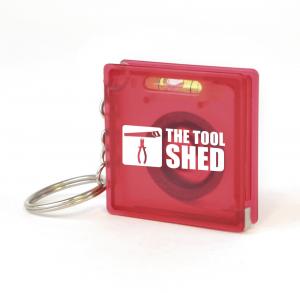 Skillet Tape Measure Keyring with Spirit Level