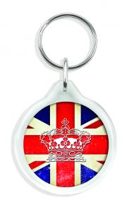 Orb Round Acrylic Keyring