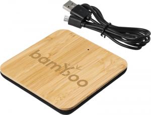 Leaf Bamboo And Fabric Wireless Charging Pad