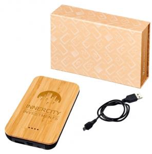 Future Bamboo/Fabric 6000 mAh Wireless Power Bank